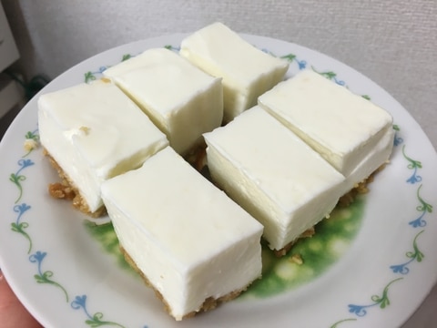 チーズを使わないレアチーズケーキ♡